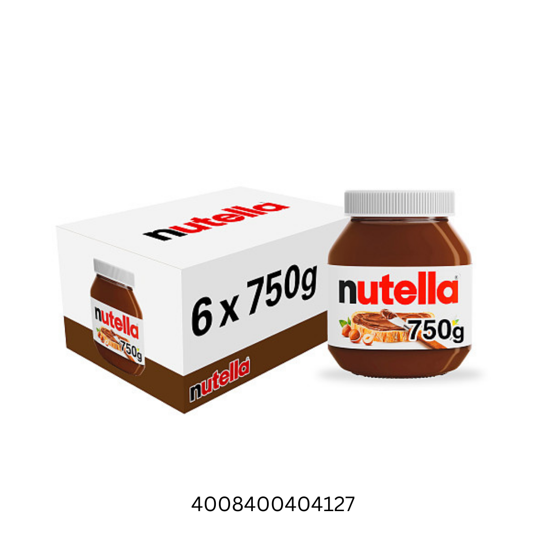 Nutella Hazelnut Spread with Cocoa 2x6x750g