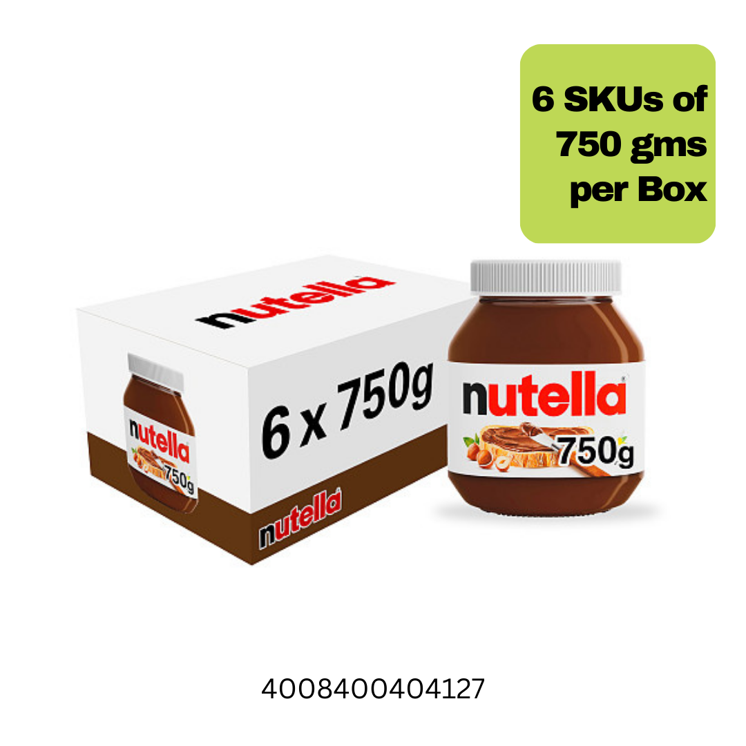 Nutella Hazelnut Spread with Cocoa 2x6x750g