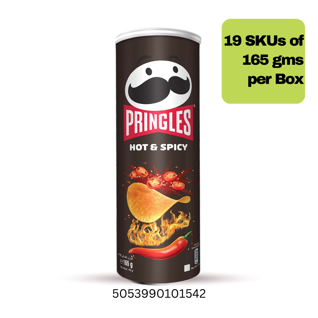 Pringles Hot & Spicy 19*165gms