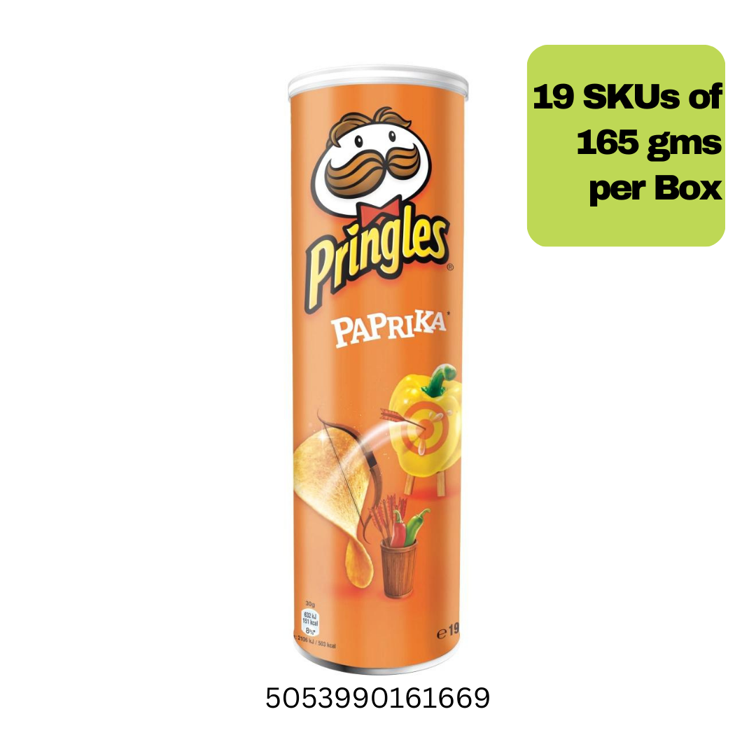 Pringles Paprika 19*165gms