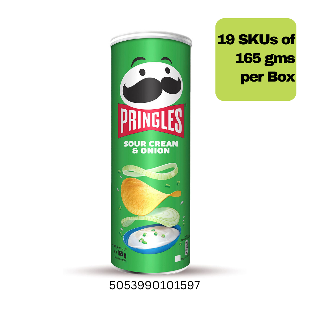 Pringles Sour Cream & Onion 19*165gms