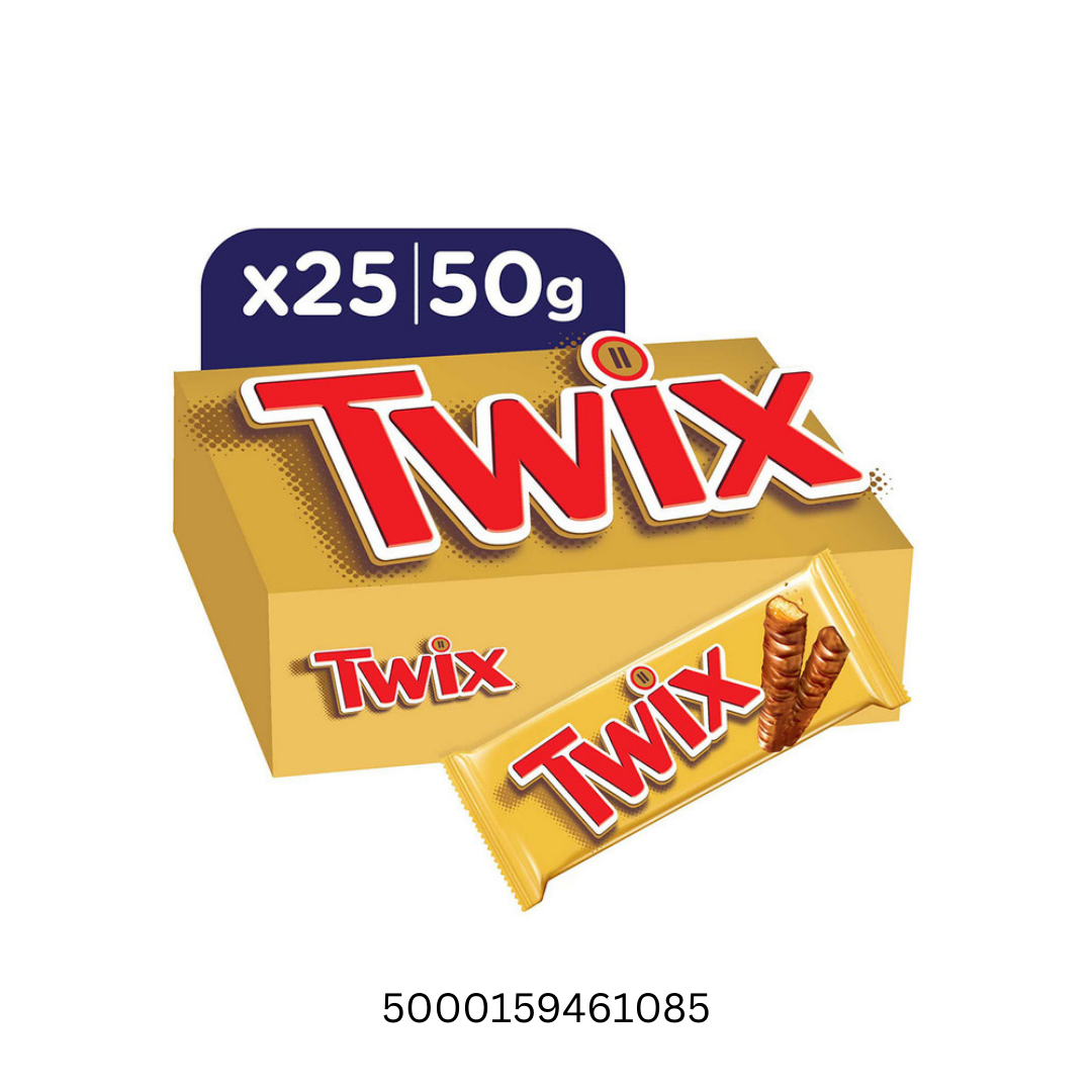 Twix Chocolate 10x25x50gms