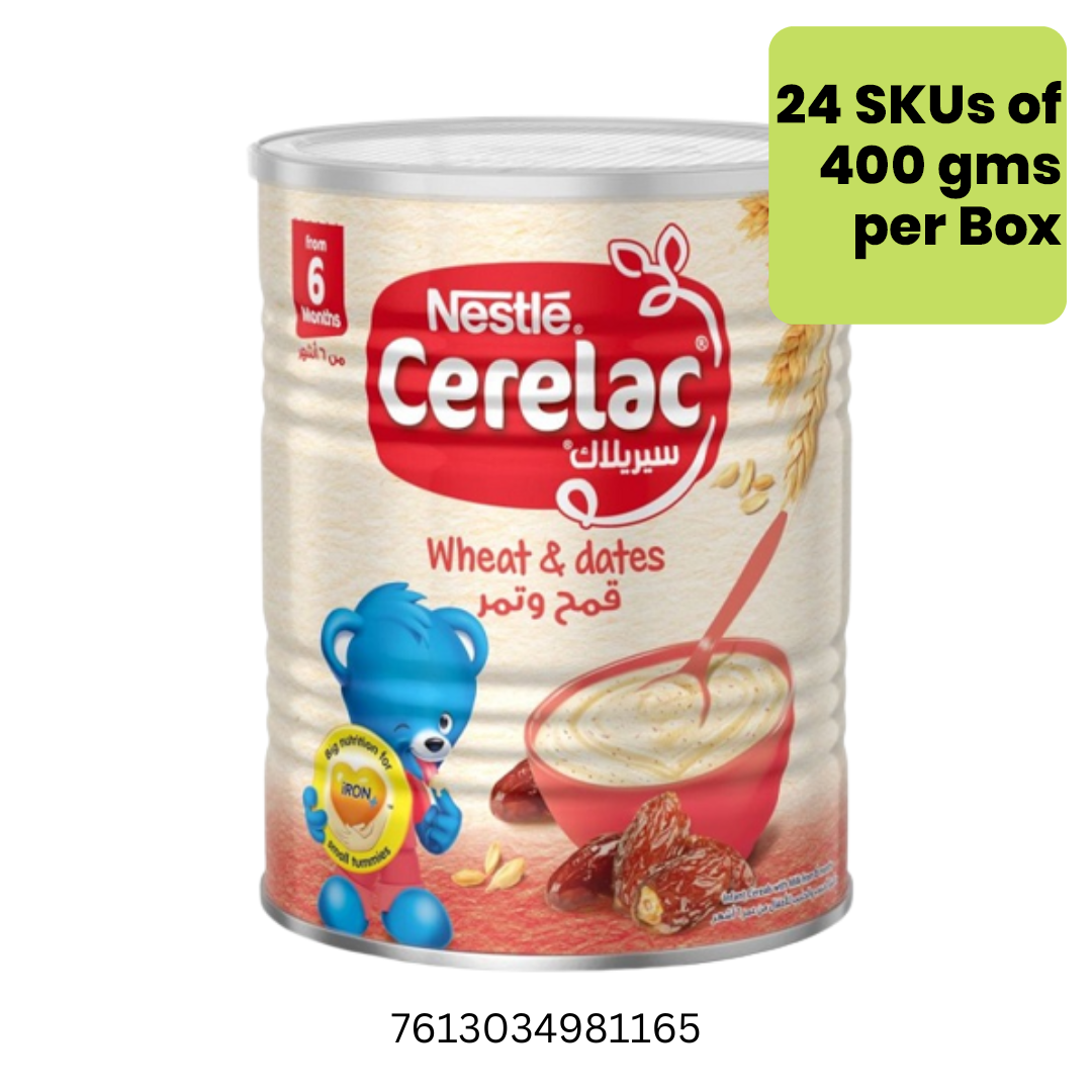 Nestle Cerelac Wheat With Milk 24x400gm