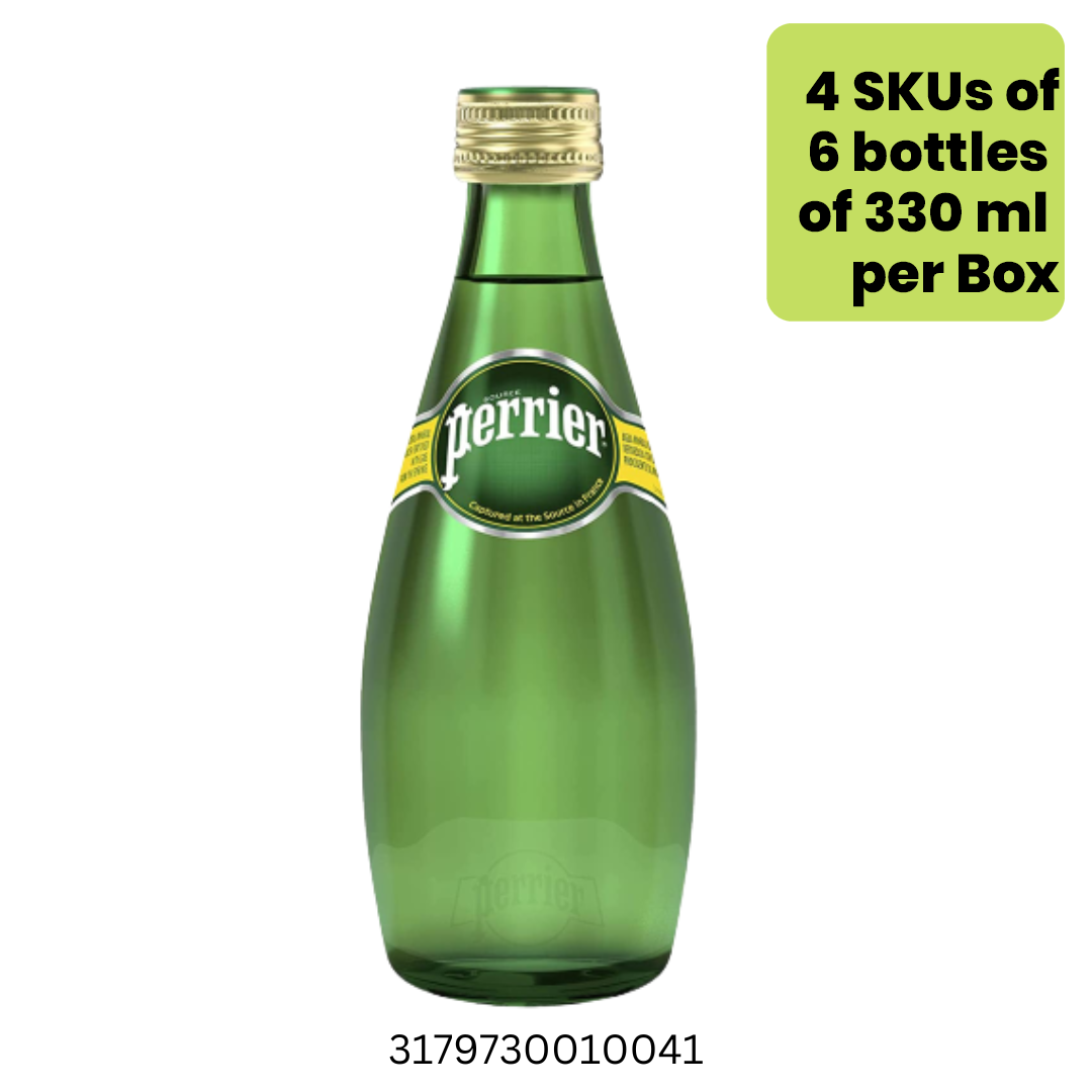 Perrier Mineral Natural Water 4x6x330ml - English Label