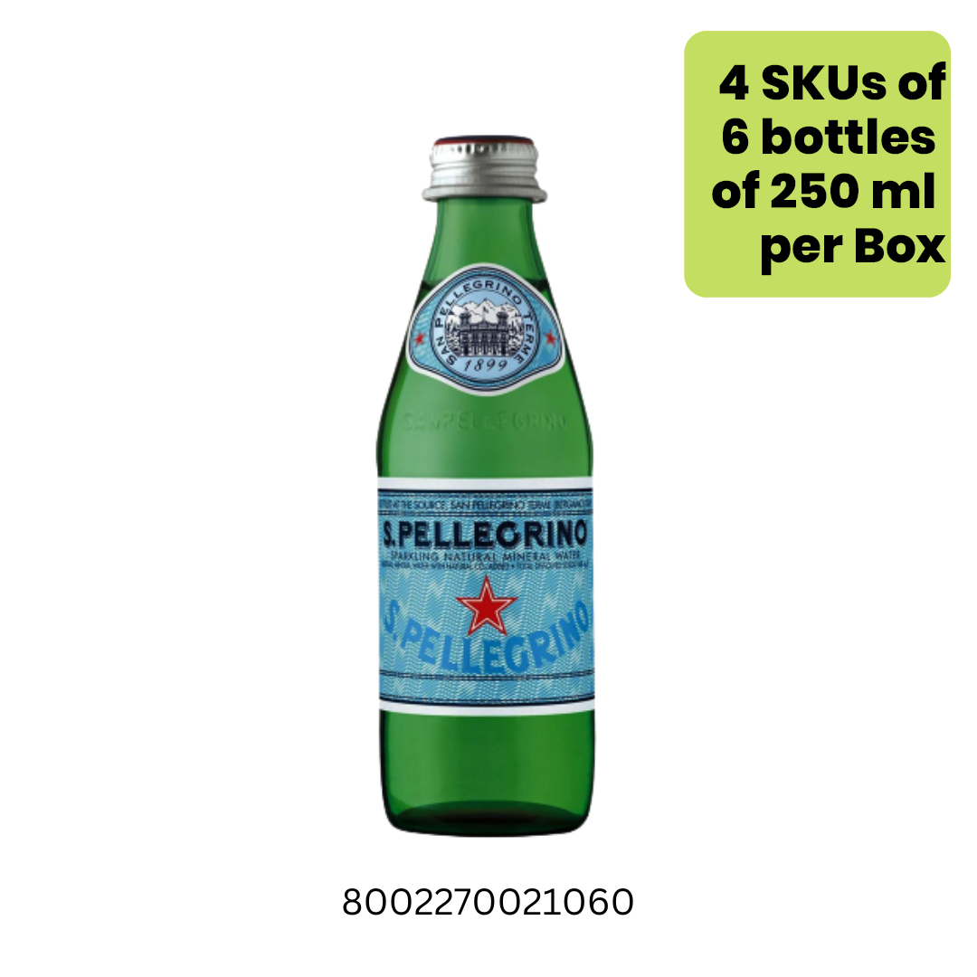 San Pellegrino Spakling Mineral Water 4x6x250ml